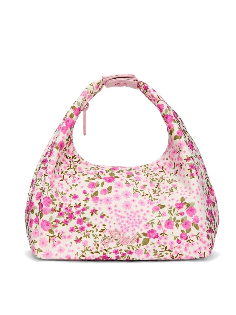PINK Floral makeup bag